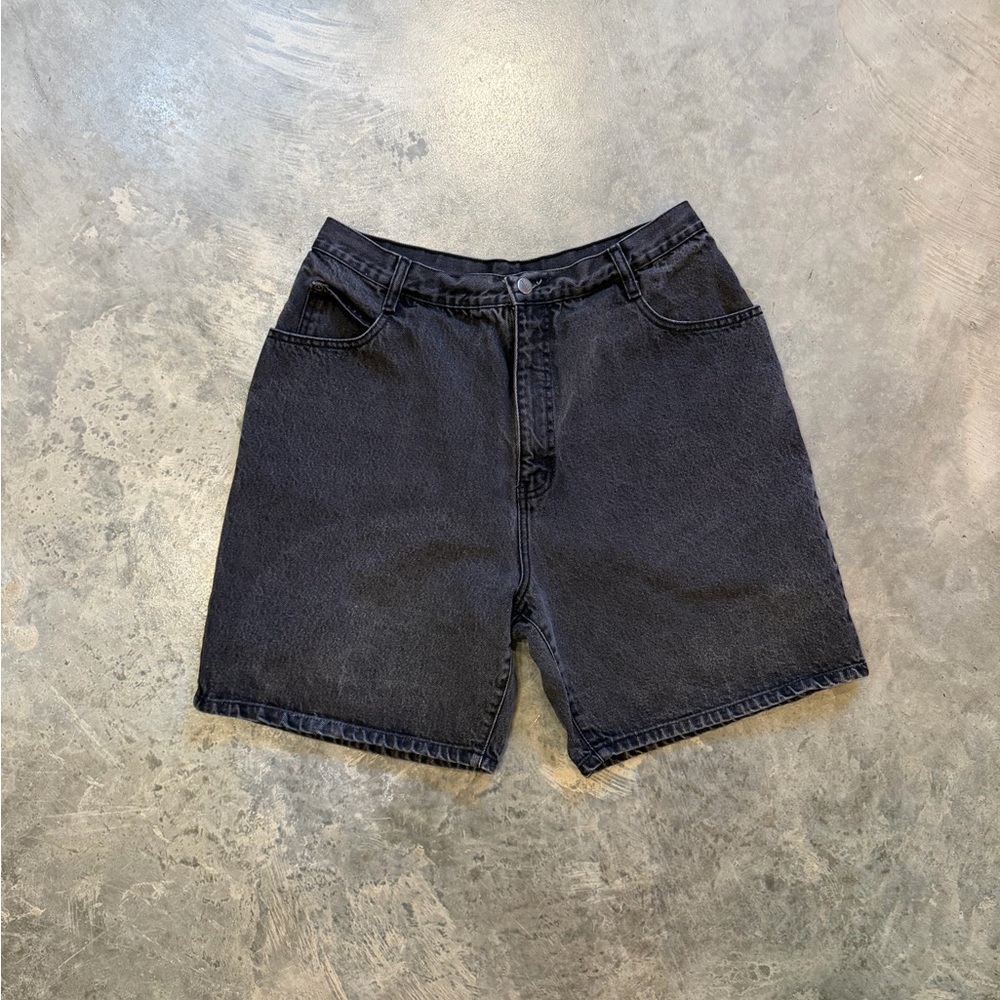Vintage Black Denim Shorts